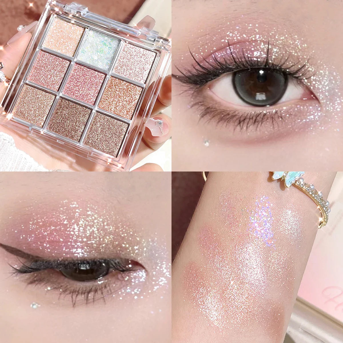 Glitzer-Pearlescent Lidschatten